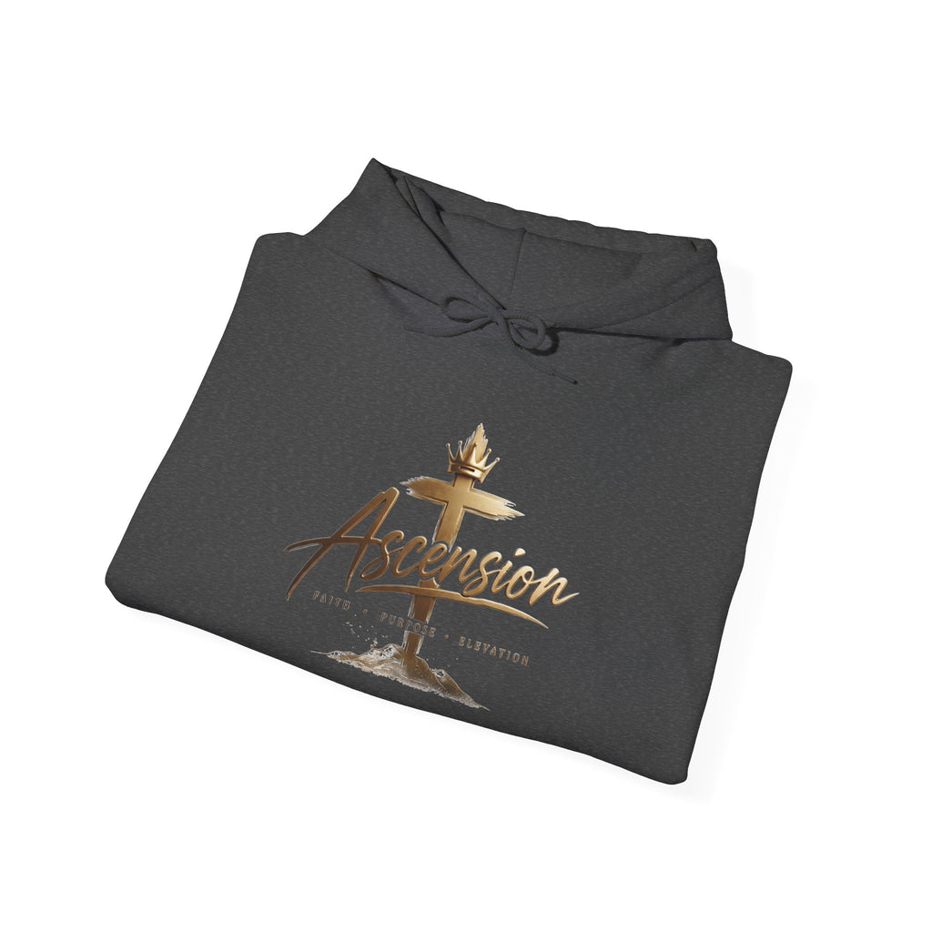 Ascension Christian Hoodie – Faith Cross Pullover for Church & Easter