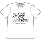 Be Still & Know Heavyweight Christian T-Shirt — Psalm 46:10
