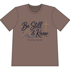 Be Still & Know Heavyweight Christian T-Shirt — Psalm 46:10