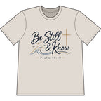 Be Still & Know Heavyweight Christian T-Shirt — Psalm 46:10