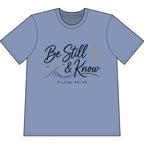 Be Still & Know Heavyweight Christian T-Shirt — Psalm 46:10