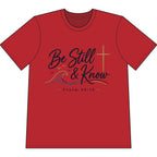 Be Still & Know Heavyweight Christian T-Shirt — Psalm 46:10