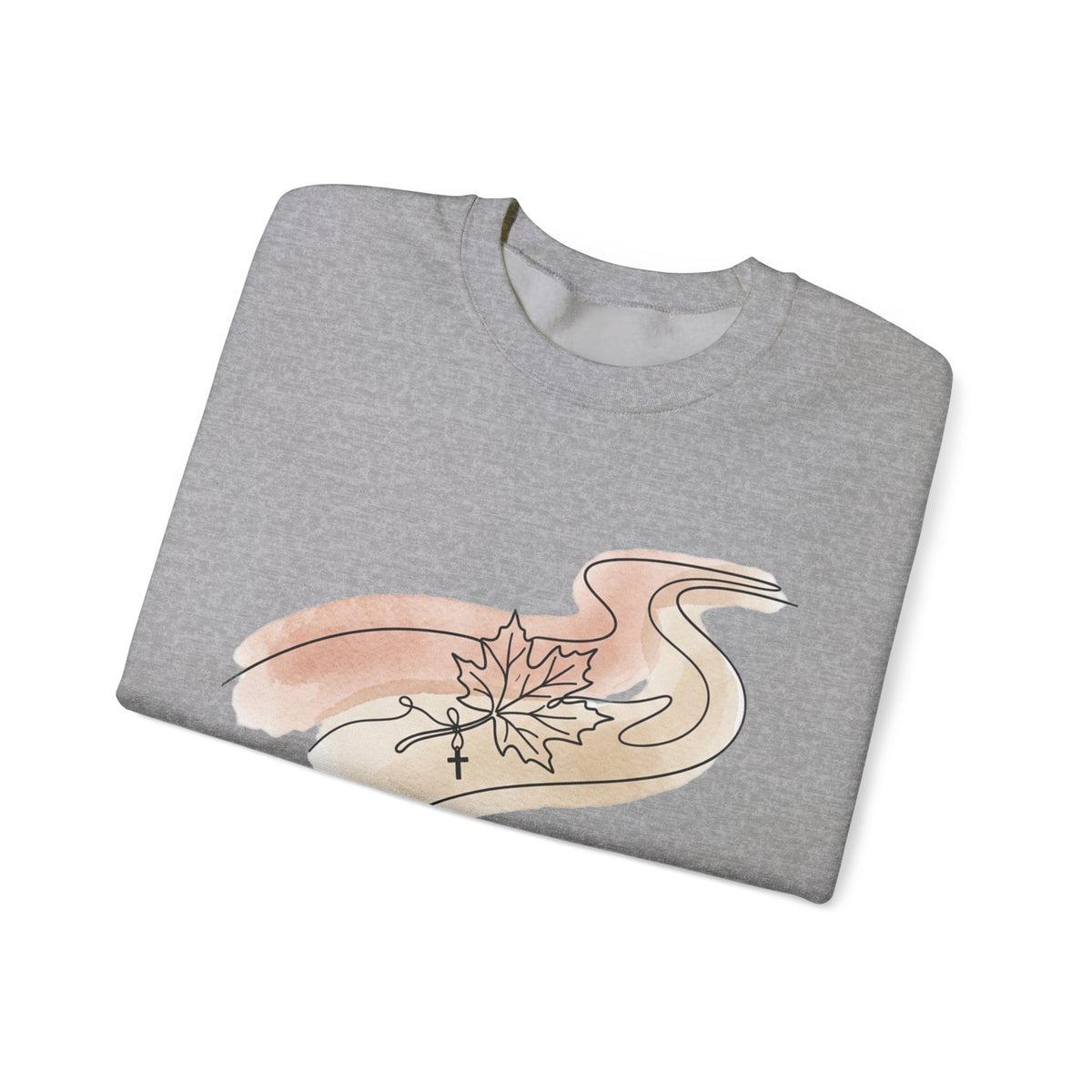 Peace Like a River Sweatshirt | Christian Autumn, Fall Leaves Scripture