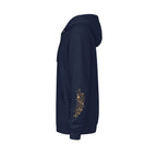 Gold Cross Zip-Up Hoodie — Christian Faith Fleece Jacket
