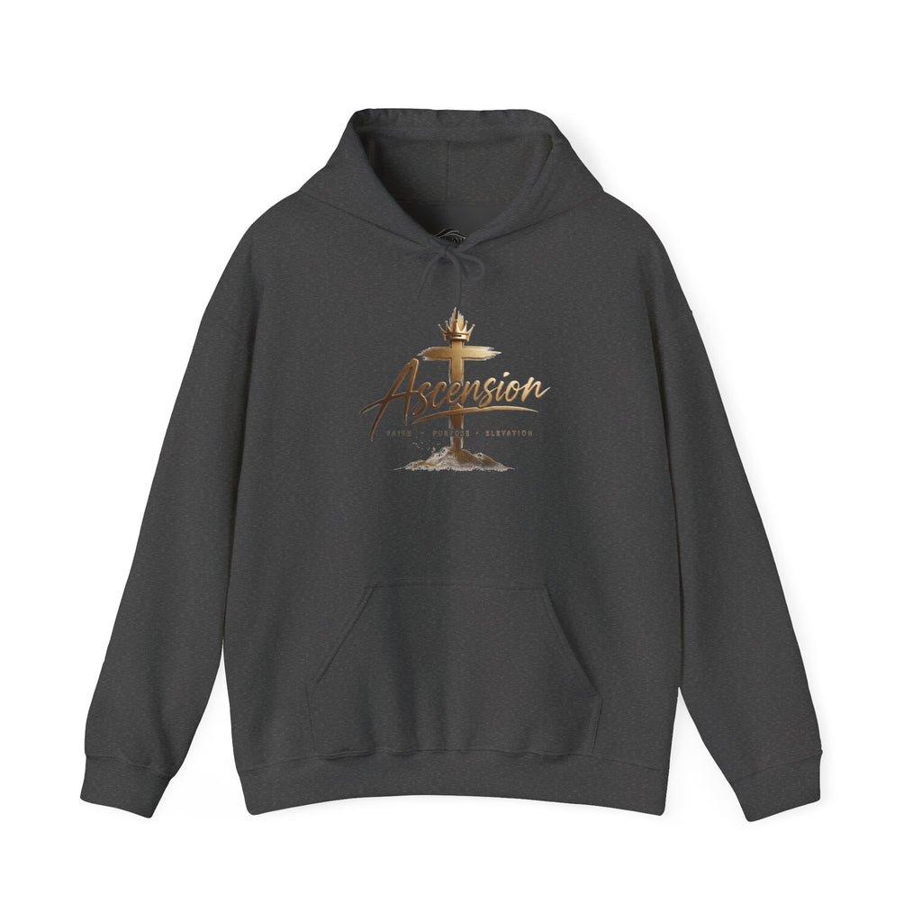 Ascension Christian Hoodie – Faith Cross Pullover for Church & Easter