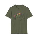 Grow in Grace Floral Christian T-Shirt