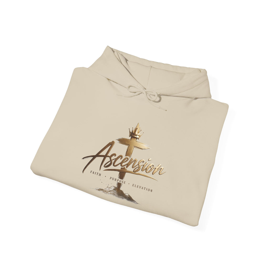 Ascension Christian Hoodie – Faith Cross Pullover for Church & Easter