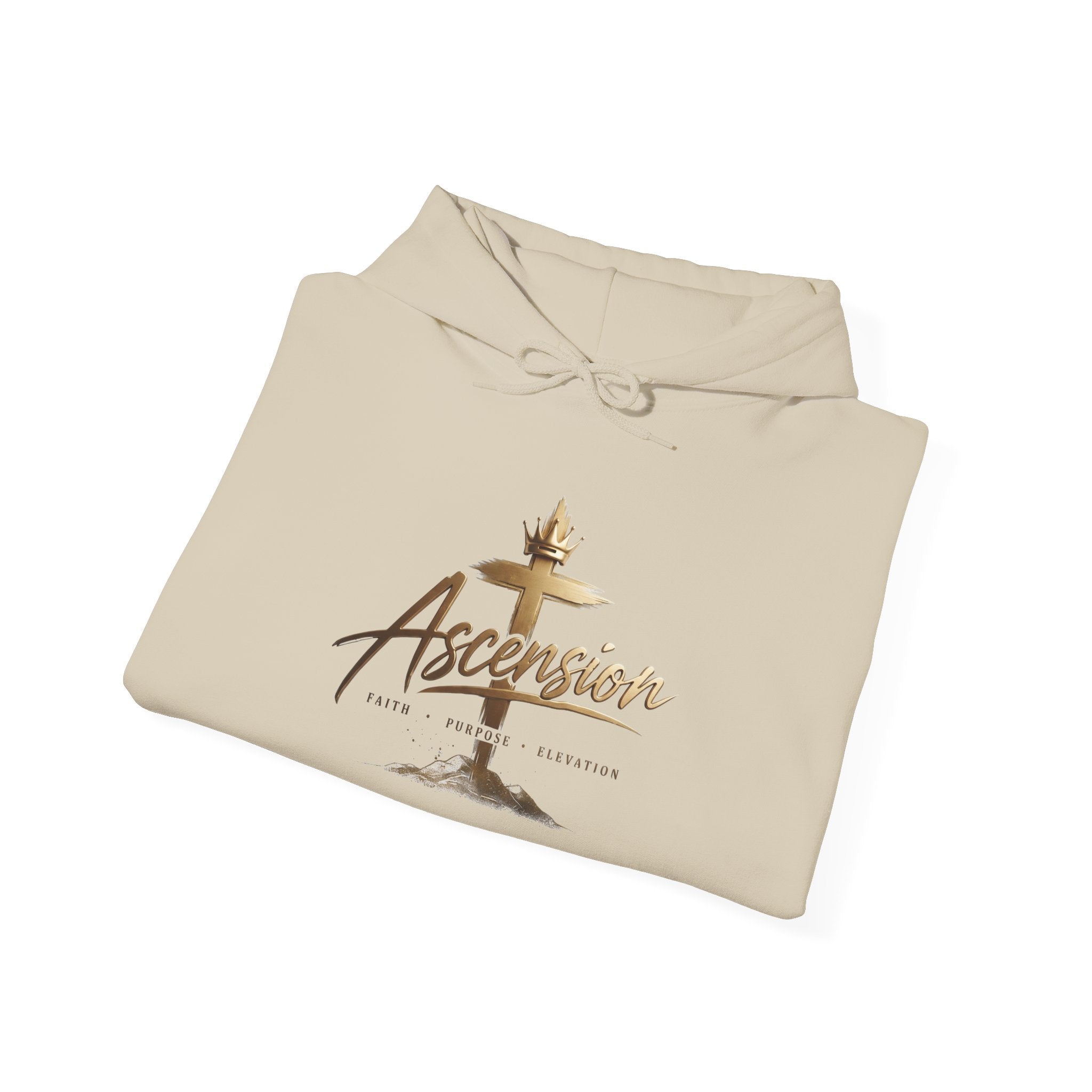 Ascension Christian Hoodie – Faith Cross Pullover for Church & Easter