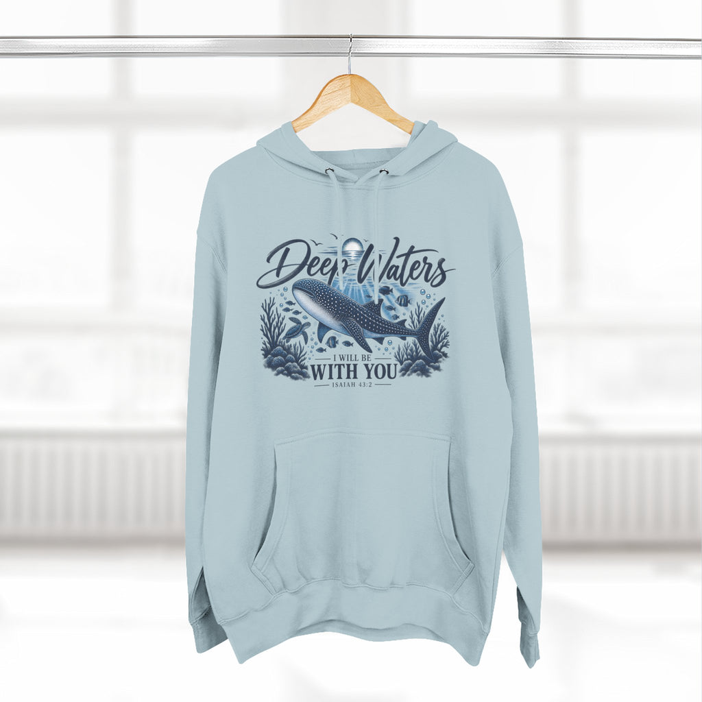 Deep Waters Whale Hoodie – "Deep Waters With You" Nautical Graphic Hoodie