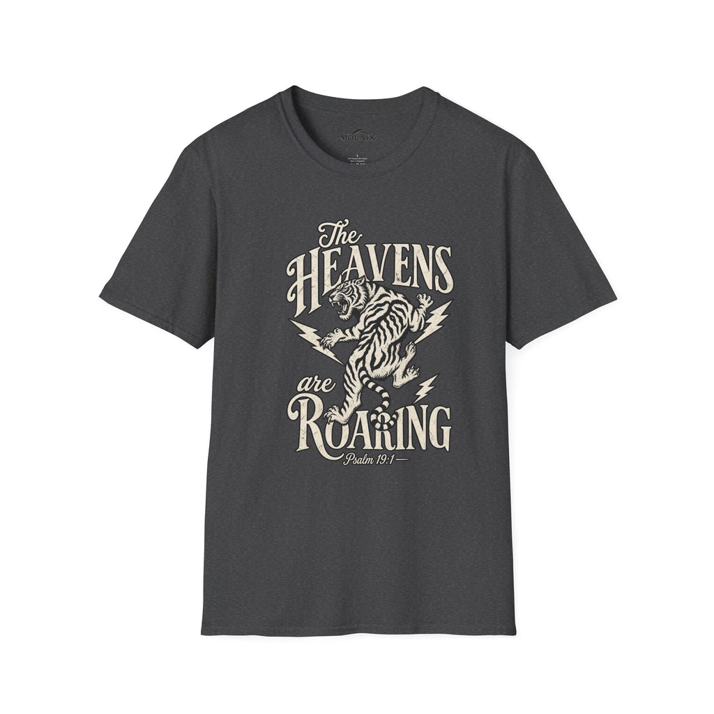 The Heavens Roaring Tiger T-Shirt — Vintage Lightning Rock Graphic Tee