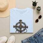 Grace Unmerited Favor T-Shirt — Christian Cross & Crown of Thorns Faith Tee