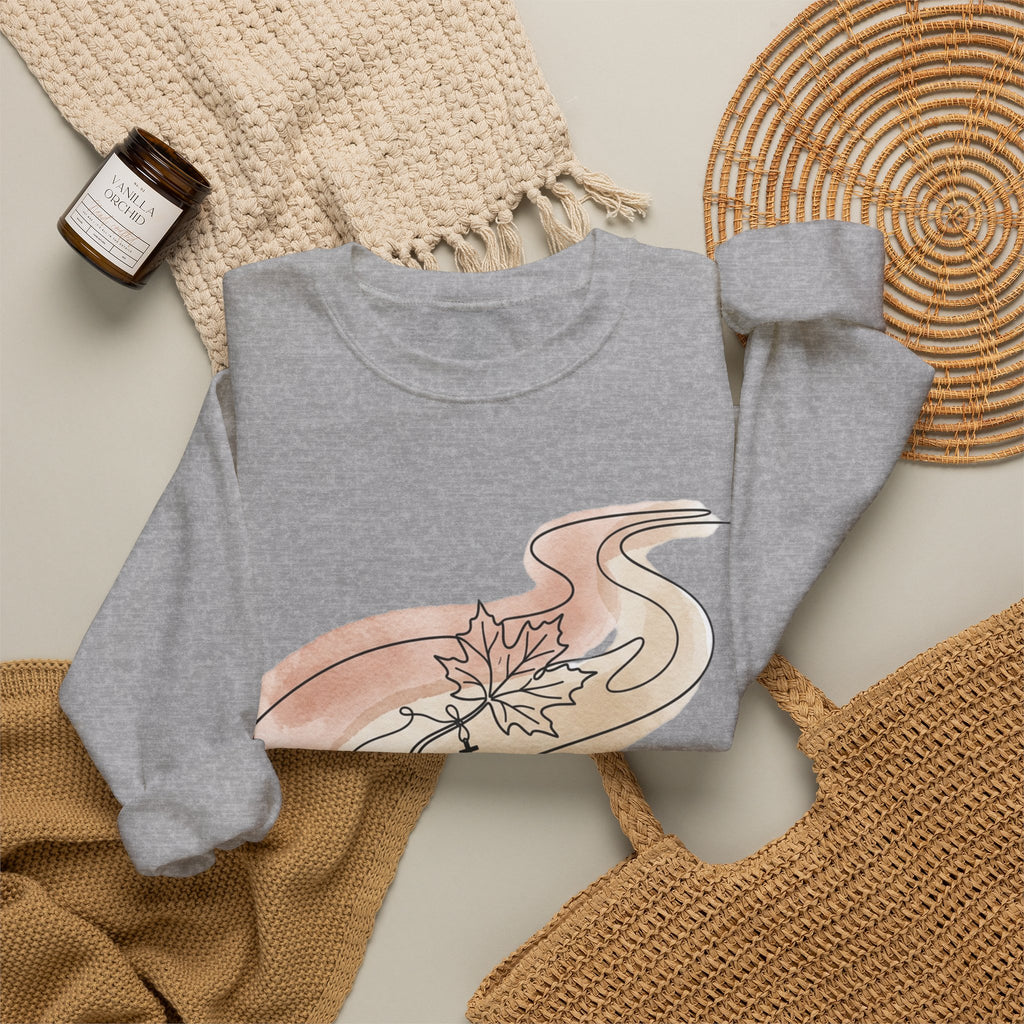 Peace Like a River Sweatshirt | Christian Autumn, Fall Leaves Scripture