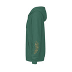 Gold Cross Zip-Up Hoodie — Christian Faith Fleece Jacket