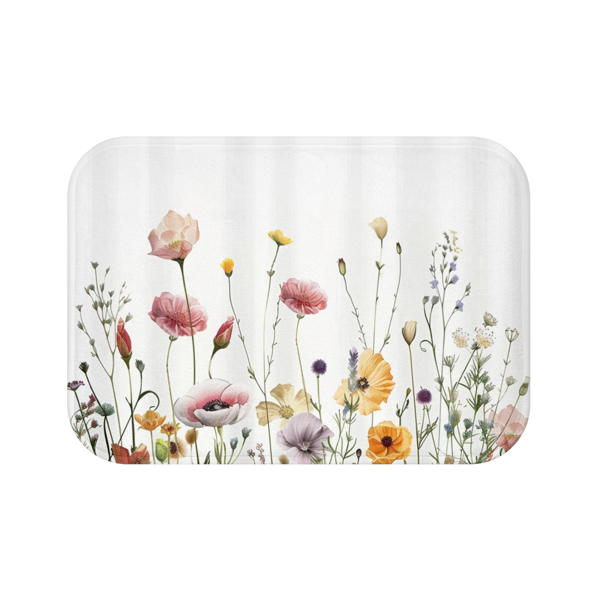 Boho Wildflowers Bathmat