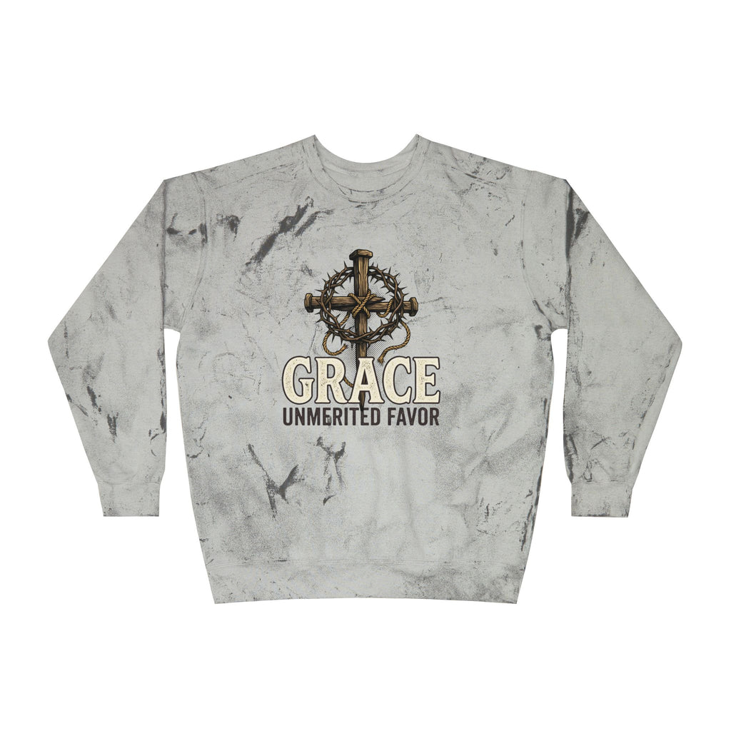 Grace "Unmerited Favor" Tie-Dye Crewneck Sweatshirt