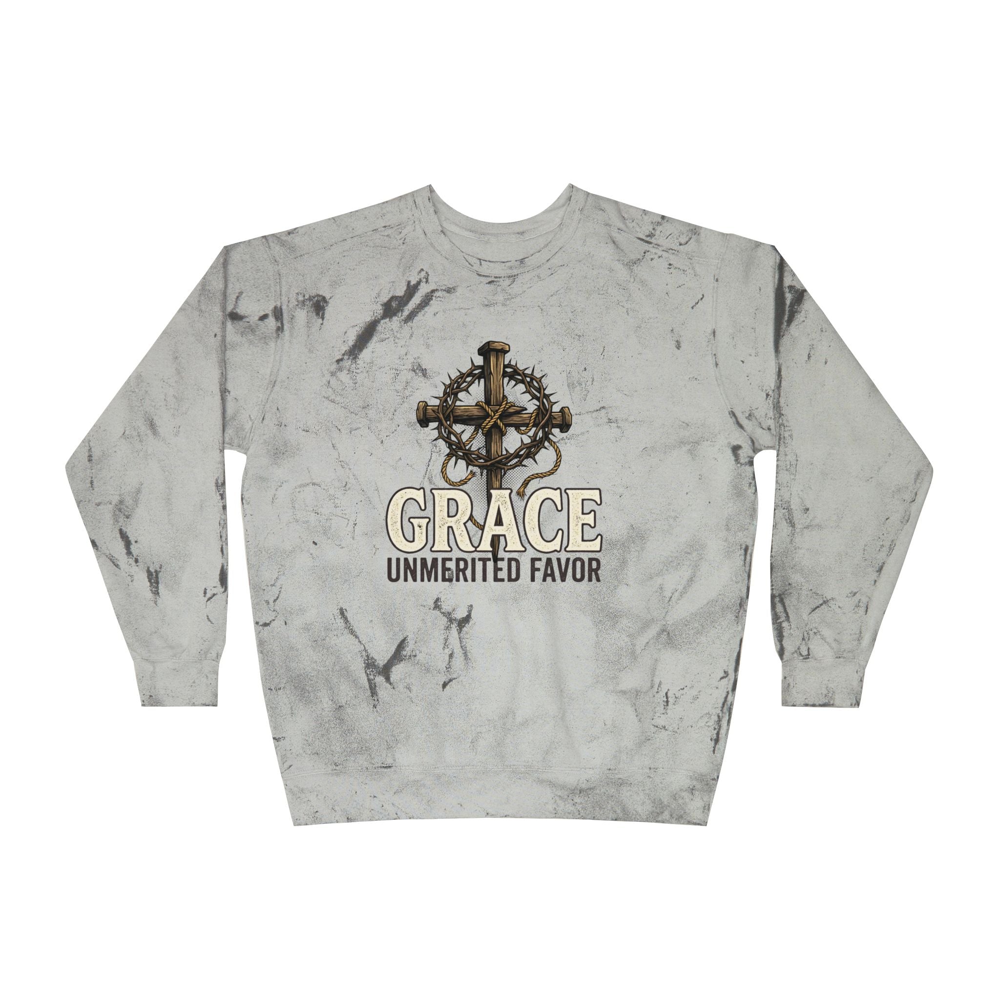Grace "Unmerited Favor" Tie-Dye Crewneck Sweatshirt