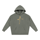 Rise Above Fear Christian Heavyweight Hoodie