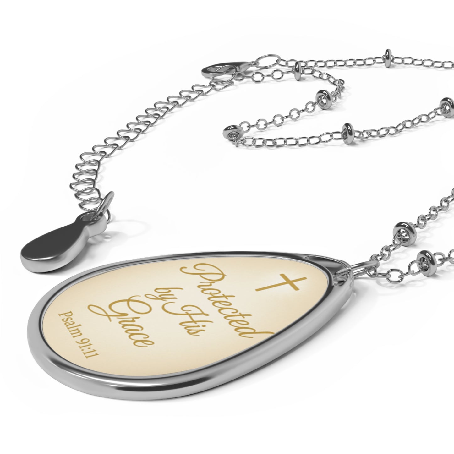 Protected by His Grace Necklace Psalm 9111 Pendant – Faith Jewelry