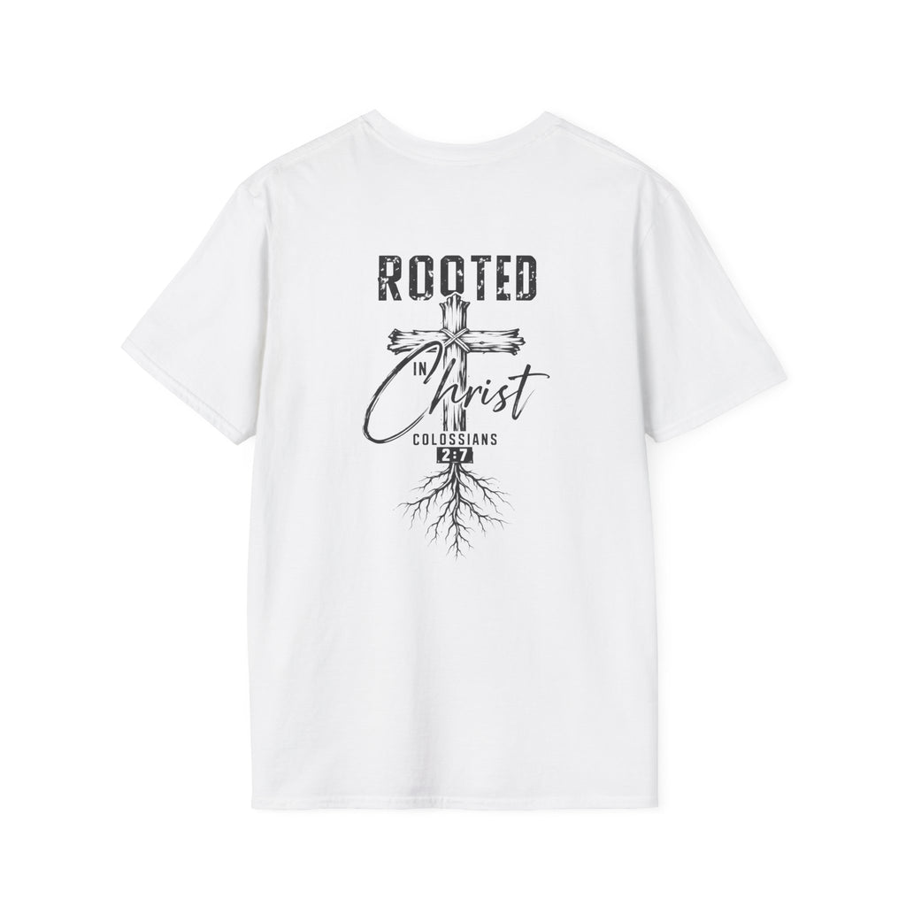 Rooted in Christ Christian Cross T-Shirt