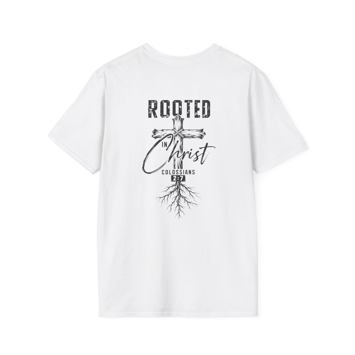 Rooted in Christ Christian Cross T-Shirt