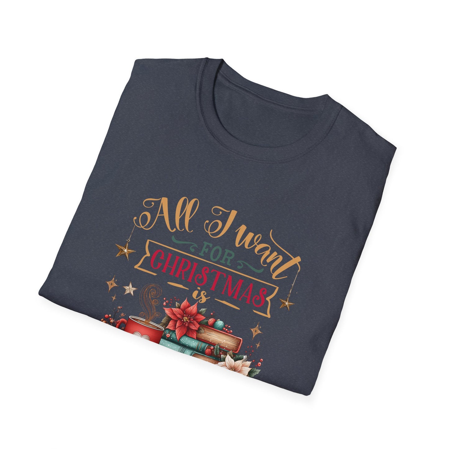 Christmas Book Lover T-Shirt – More Books Tee