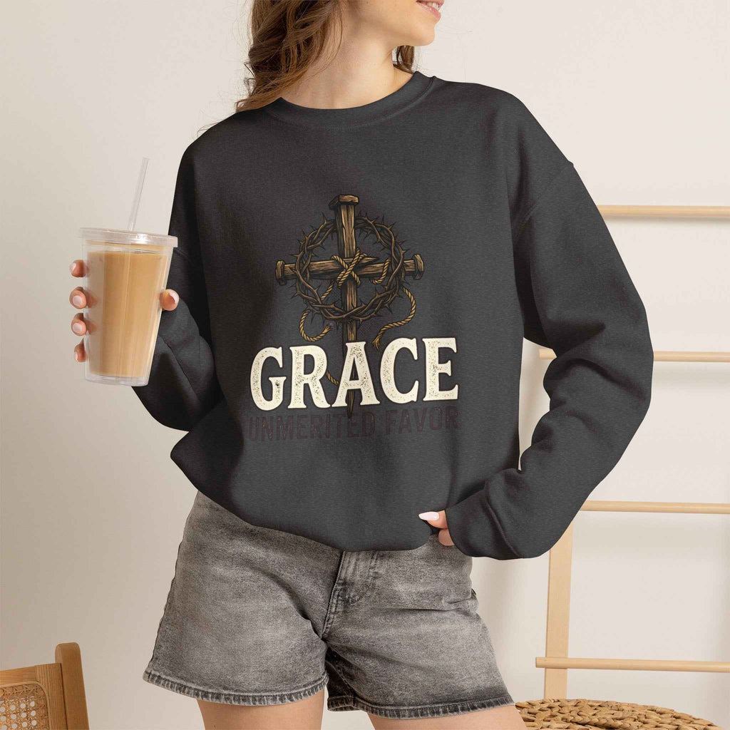 Grace Unmerited Favor Crewneck Sweatshirt