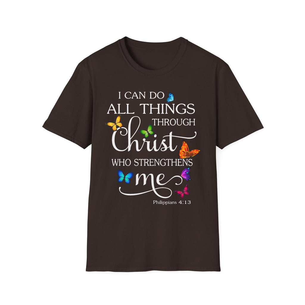 I Can Do All Things Through Christ T-Shirt — Inspirational Christian Faith Tee