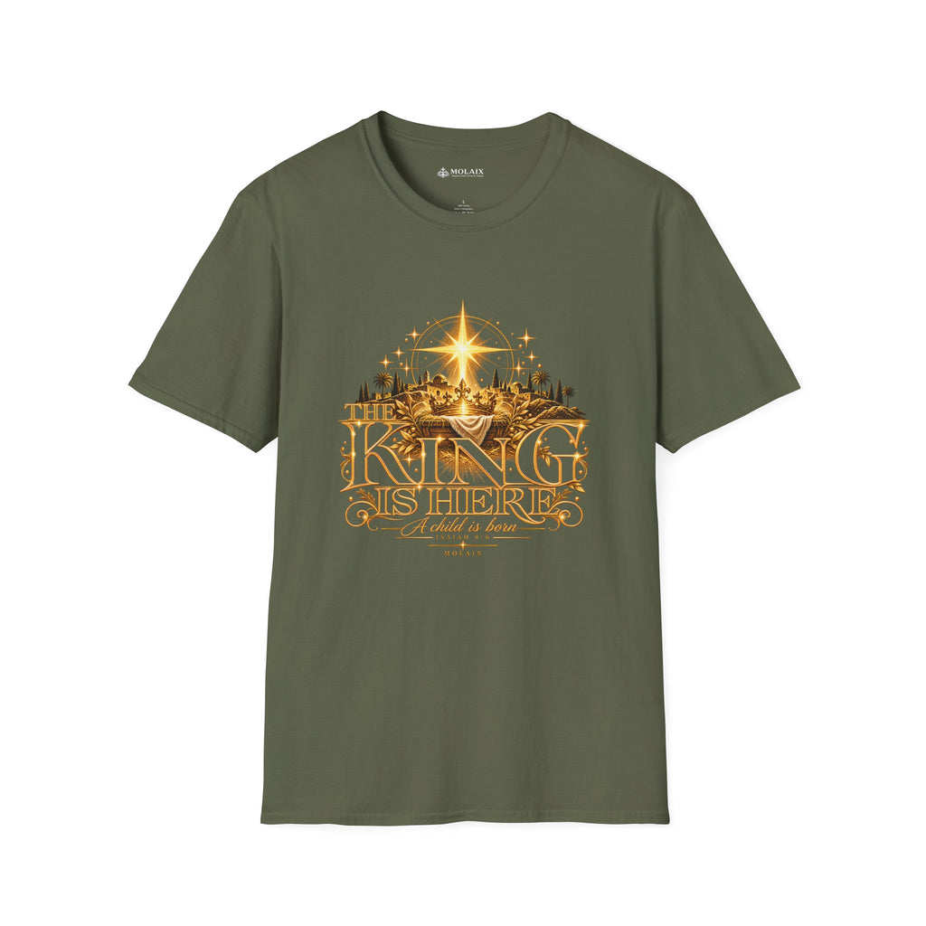 The King Is Here Christian Faith T-Shirt