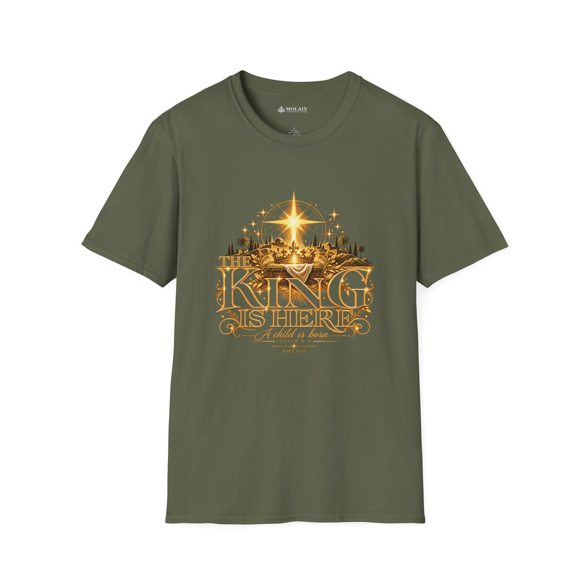 The King Is Here Christian Faith T-Shirt