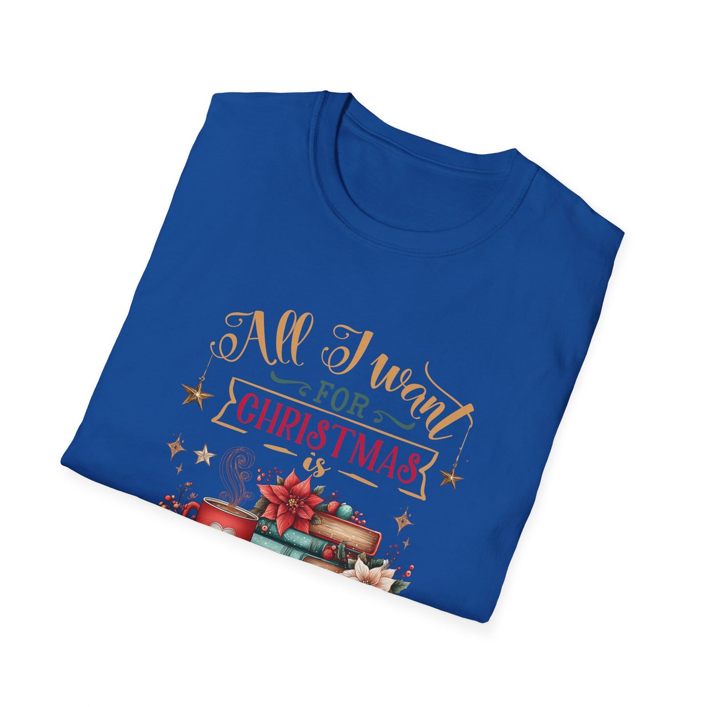 Christmas Book Lover T-Shirt – More Books Tee