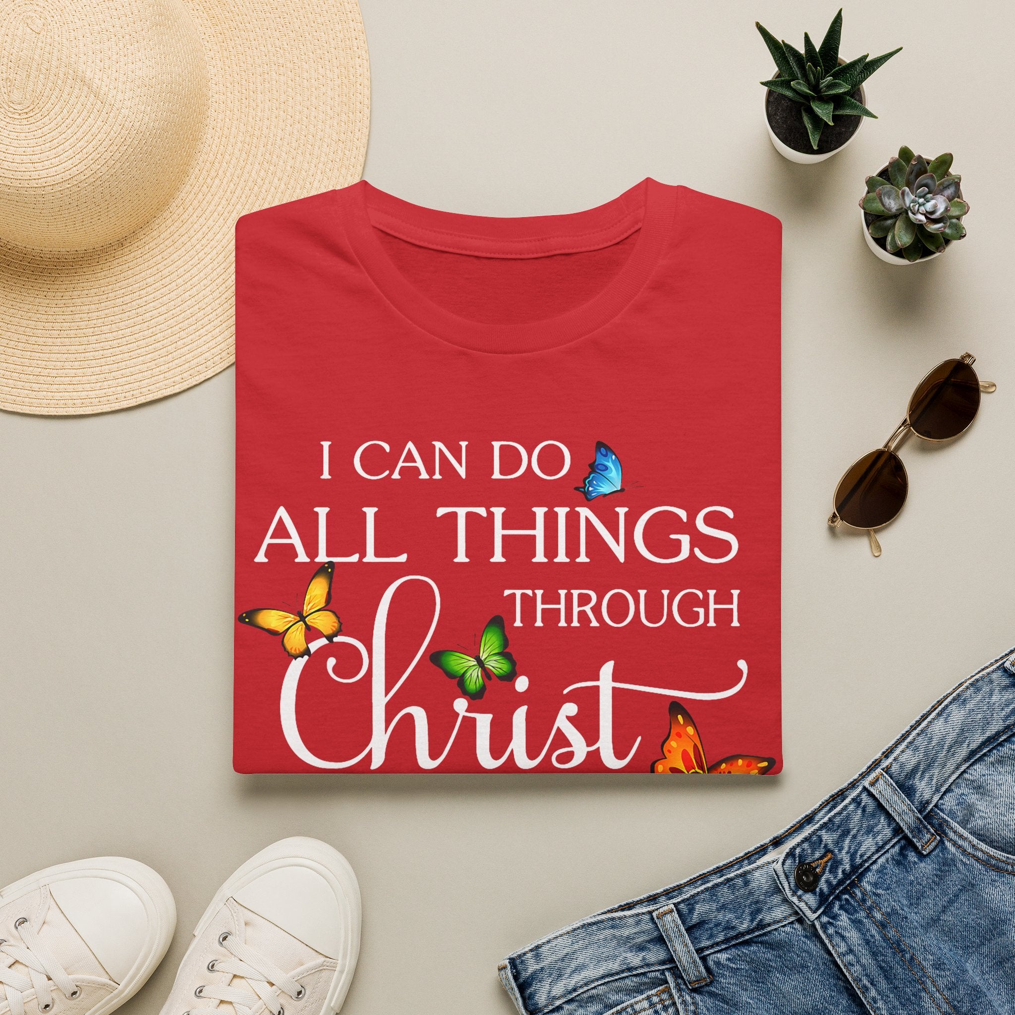 I Can Do All Things Through Christ T-Shirt — Inspirational Christian Faith Tee