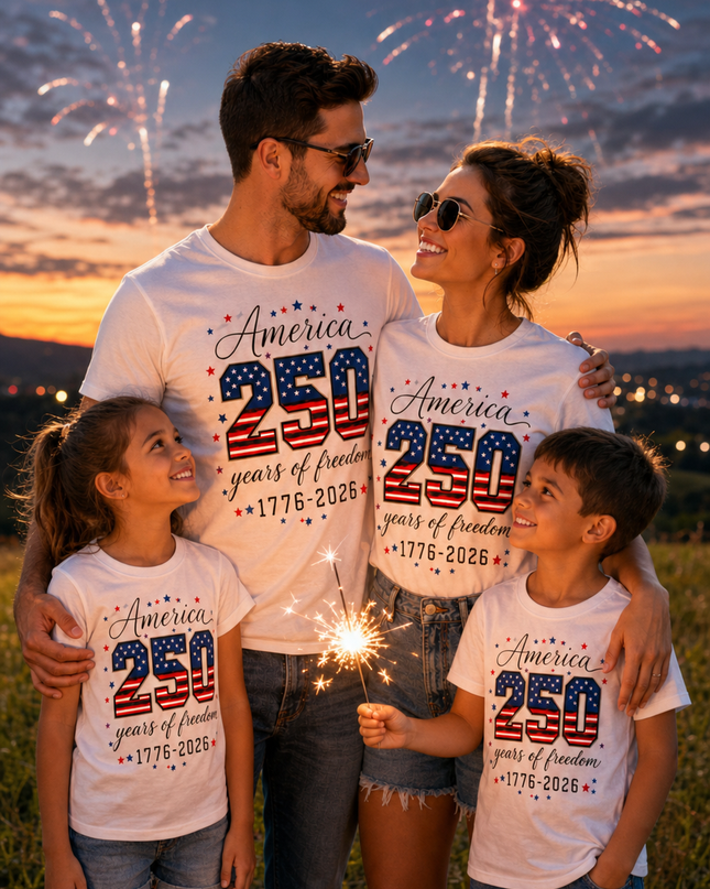 USA 250th Anniversary Shirt, 4th July Tee, USA 250th Anniversary Independence Day Shirts