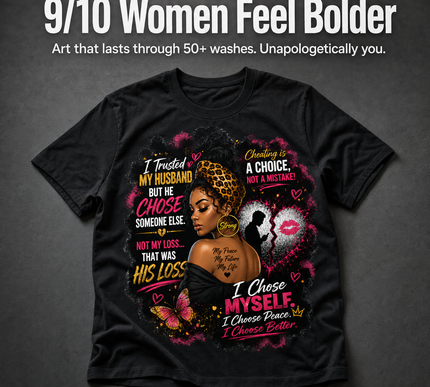 I Trusted My Husband But He Chose Someone Else" Afrocentric Empowerment Tee