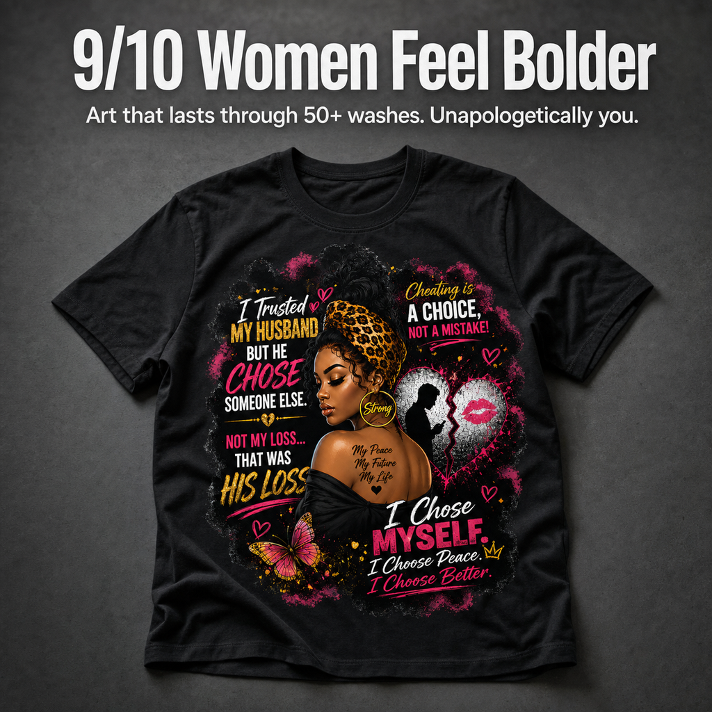I Trusted My Husband But He Chose Someone Else" Afrocentric Empowerment Tee