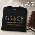 Grace Unmerited Favor Christian T-Shirt — Ephesians 2:8–9