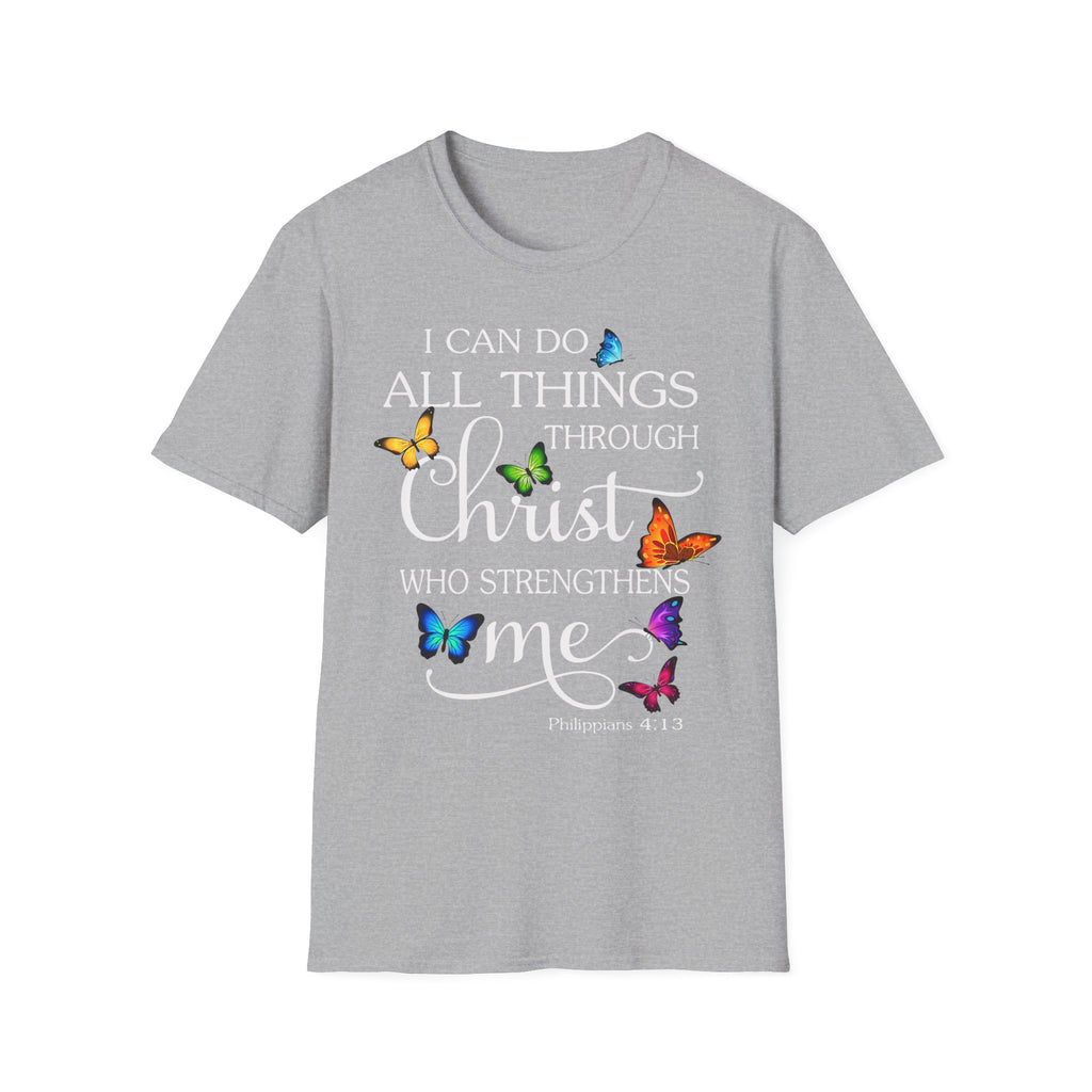 I Can Do All Things Through Christ T-Shirt — Inspirational Christian Faith Tee