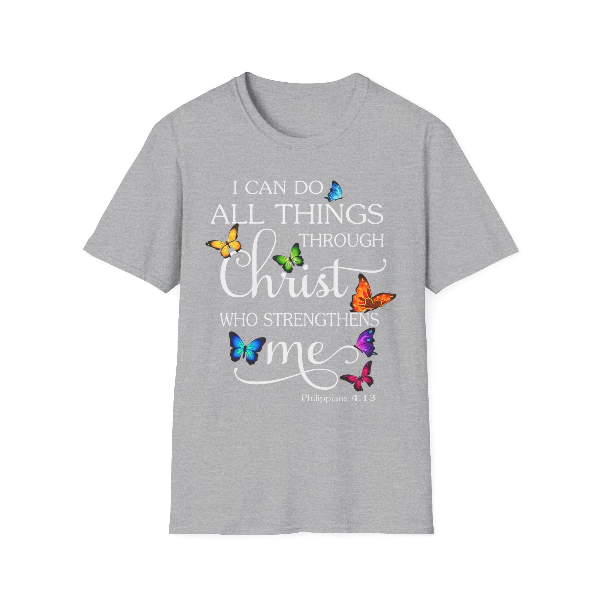 I Can Do All Things Through Christ T-Shirt — Inspirational Christian Faith Tee
