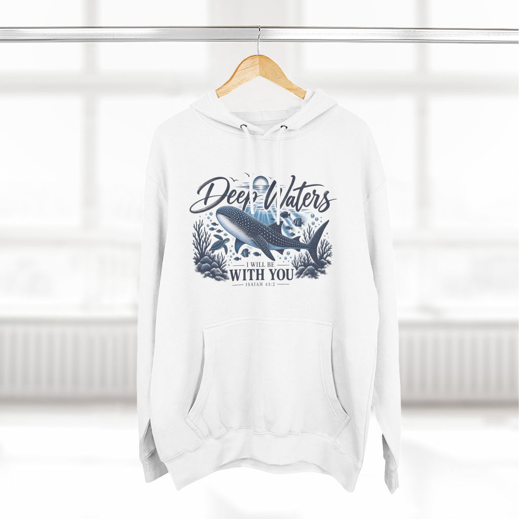Deep Waters Whale Hoodie – "Deep Waters With You" Nautical Graphic Hoodie
