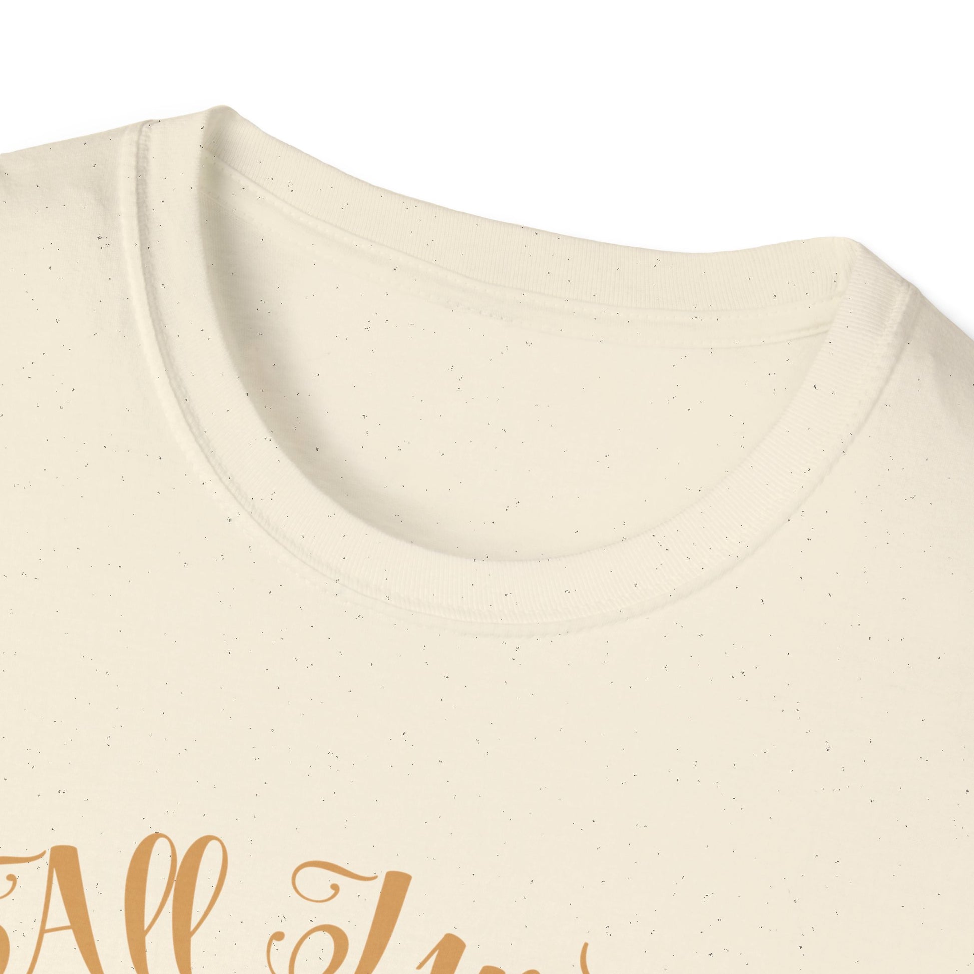 Christmas Book Lover T-Shirt neckline detail showcasing its soft fabric and cozy design.