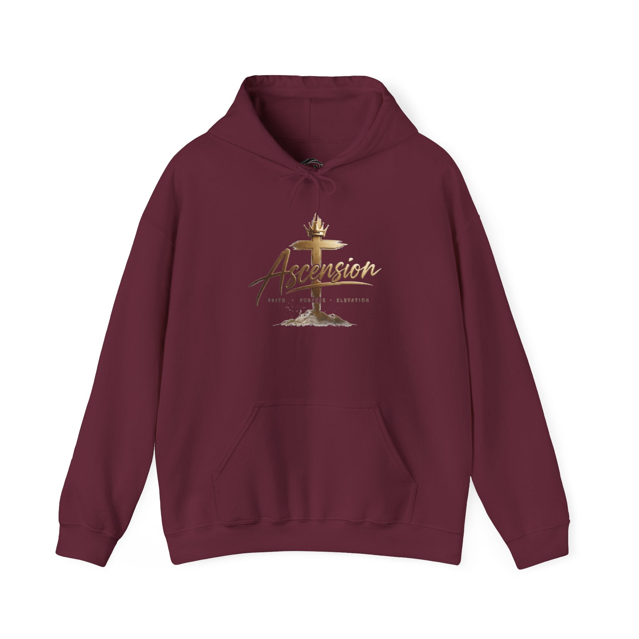 Ascension Christian Hoodie – Faith Cross Pullover for Church & Easter