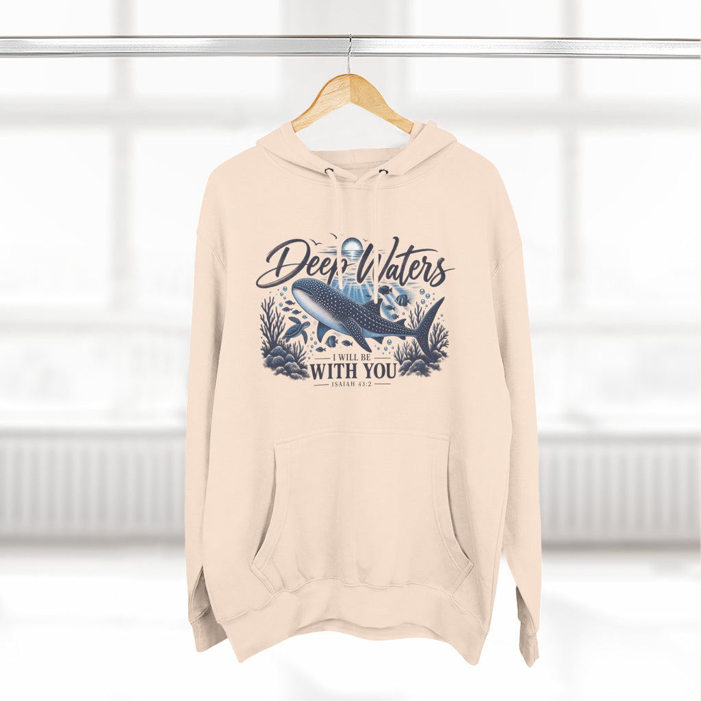 Deep Waters Whale Hoodie – "Deep Waters With You" Nautical Graphic Hoodie