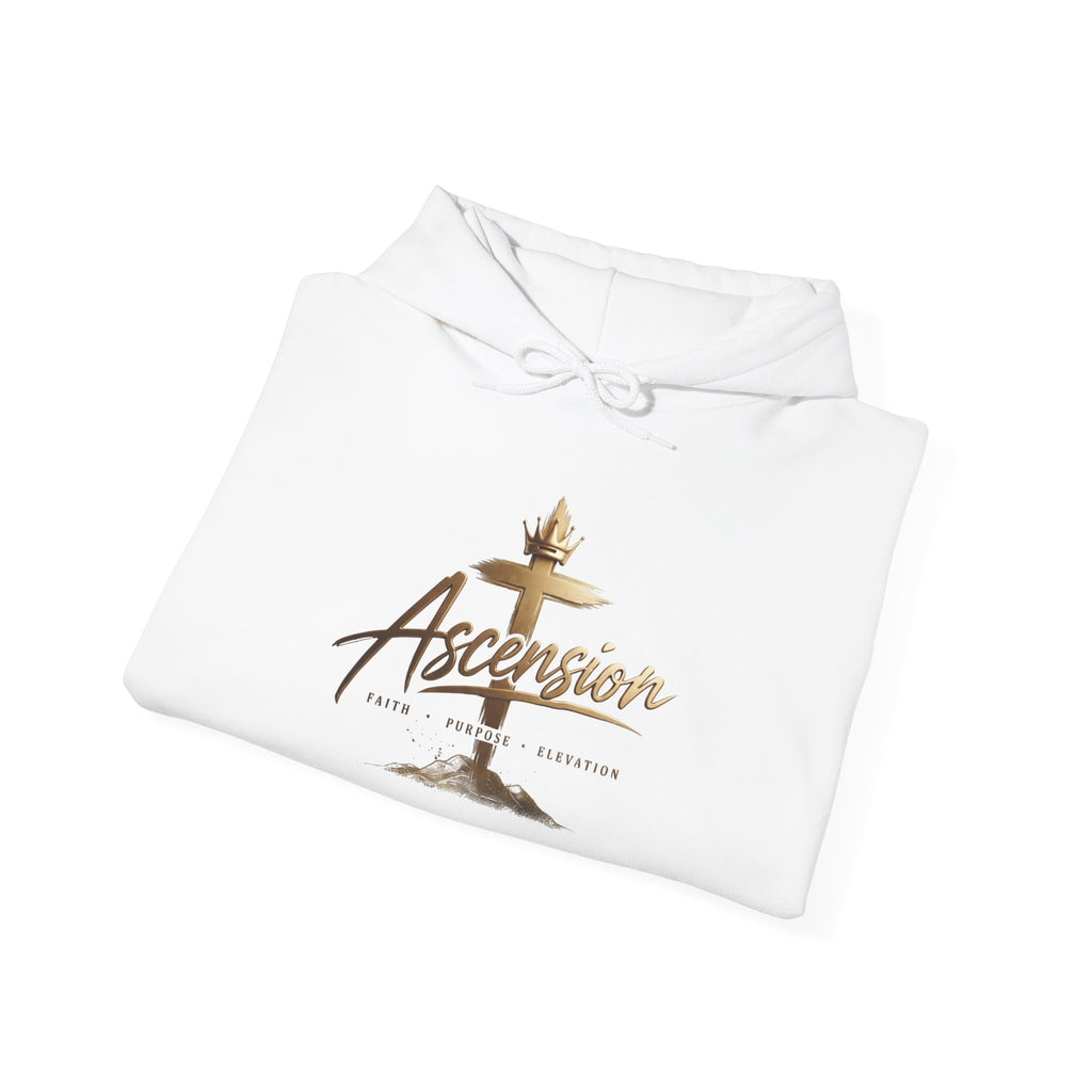 Ascension Christian Hoodie – Faith Cross Pullover for Church & Easter