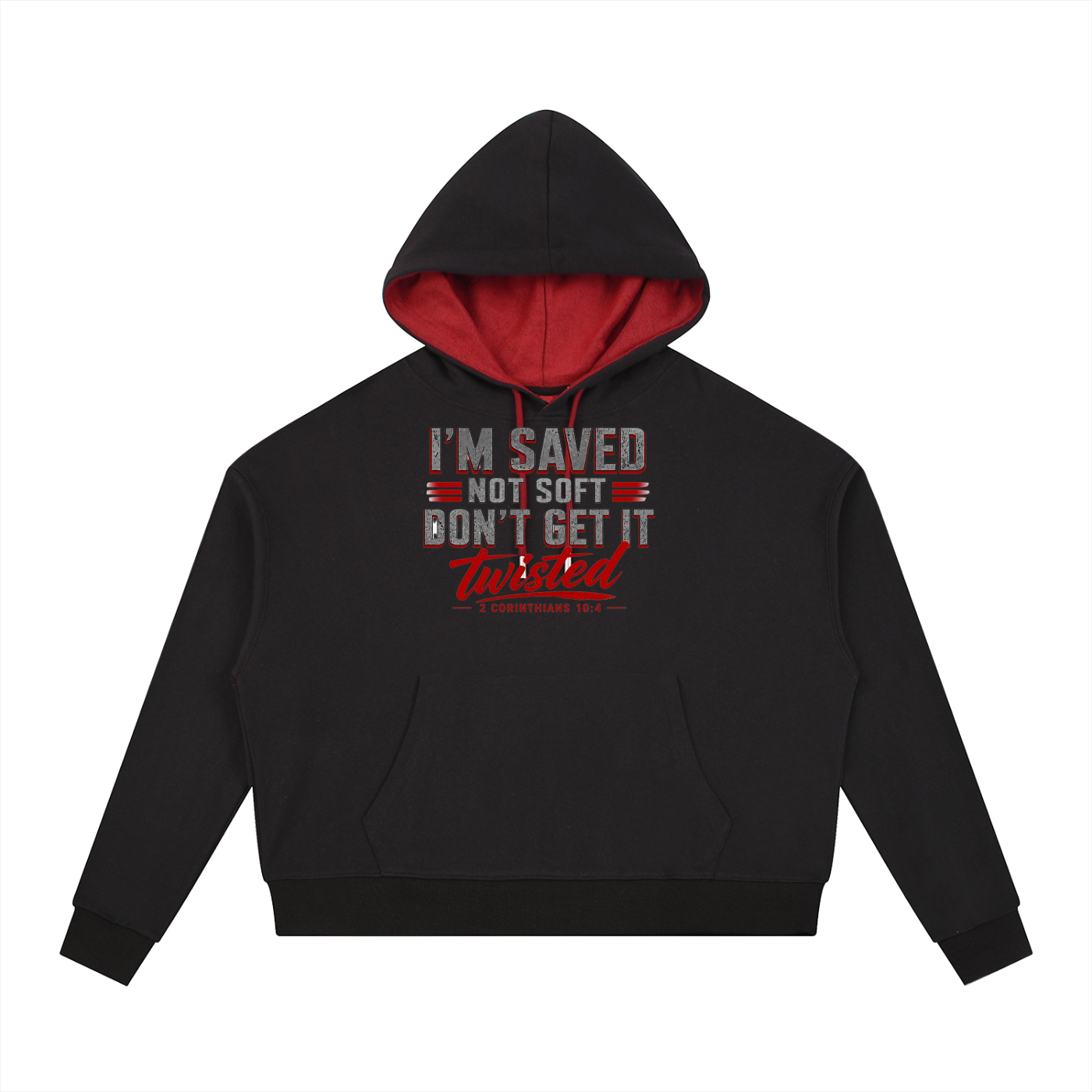 Contrast Drawstring Hoodie