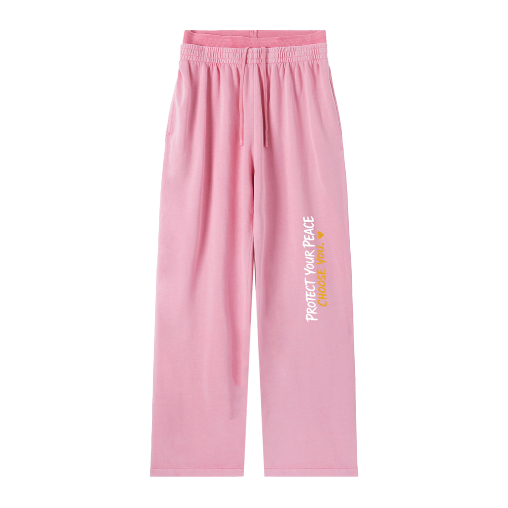 Protect Your Peace Vintage Washed Hoodie & Pants Set