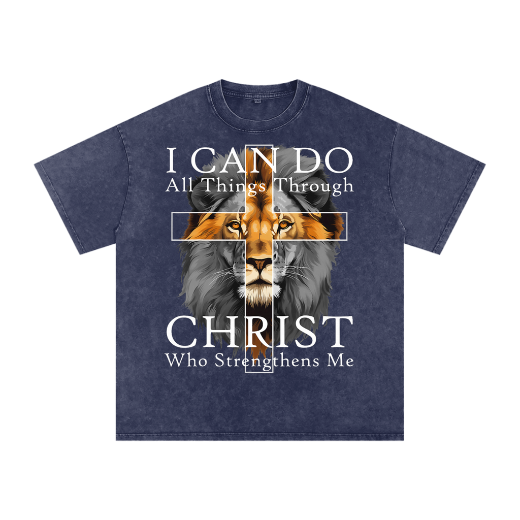 Kingdom Mindset Christian Tee  Oversized Cotton T-Shirt  Streetwear