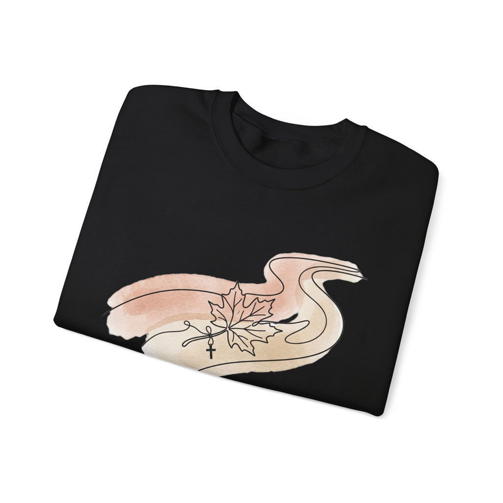 Peace Like a River Sweatshirt | Christian Autumn, Fall Leaves Scripture