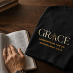 Grace Unmerited Favor Christian T-Shirt — Ephesians 2:8–9
