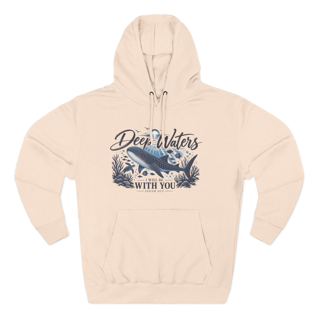 Deep Waters Whale Hoodie – "Deep Waters With You" Nautical Graphic Hoodie