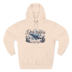Deep Waters Whale Hoodie – "Deep Waters With You" Nautical Graphic Hoodie