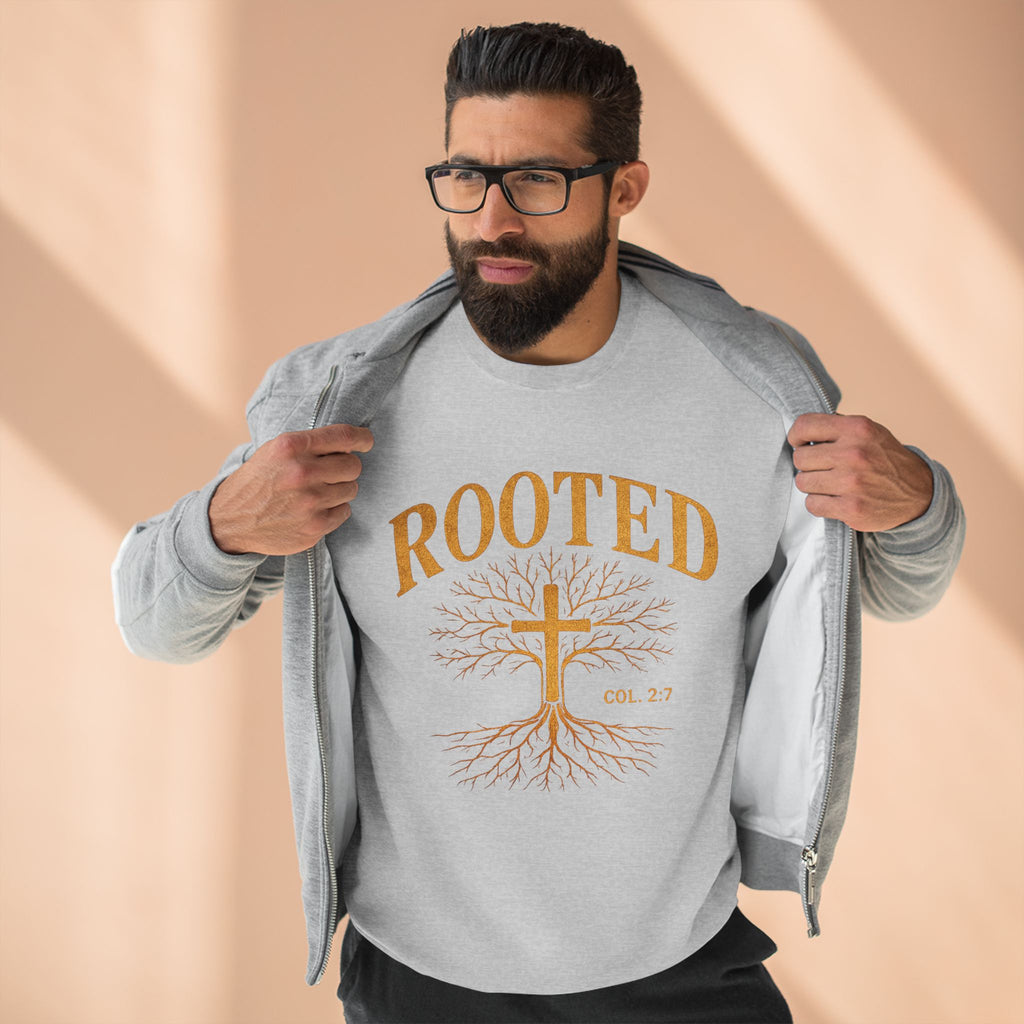 Rooted Cross Sweatshirt — Christian Faith Crewneck